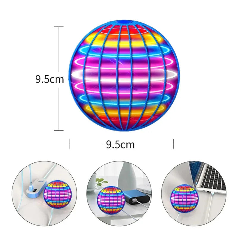 Magic LED Flying Ball Toy for Kids – Interactive Hover Fun