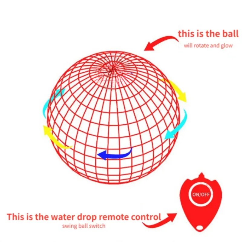 Magic LED Flying Ball Toy for Kids – Interactive Hover Fun