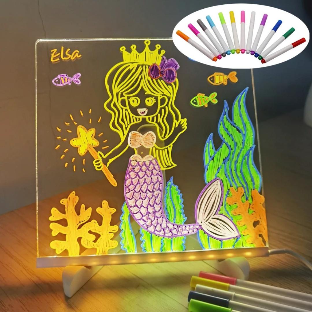 DreamBoard™ – Creative LED Night Light & Drawing Board for Kids-5