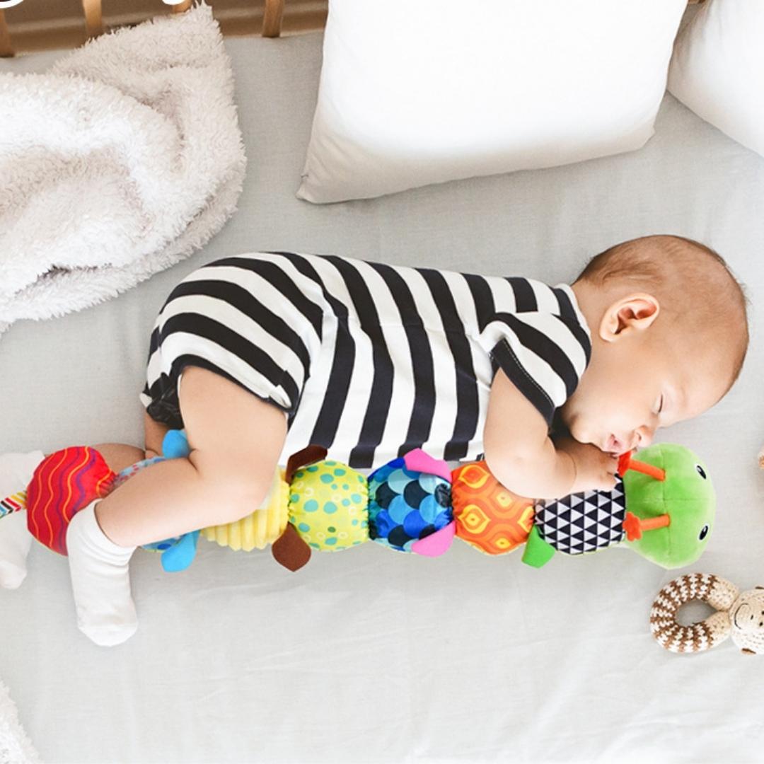 Sensory Plush Caterpillar – Rattle & Musical Baby Toy