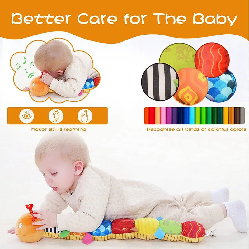 Sensory Plush Caterpillar – Rattle & Musical Baby Toy