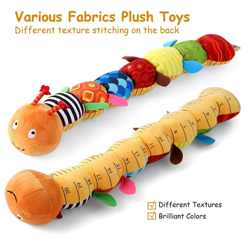 Sensory Plush Caterpillar – Rattle & Musical Baby Toy