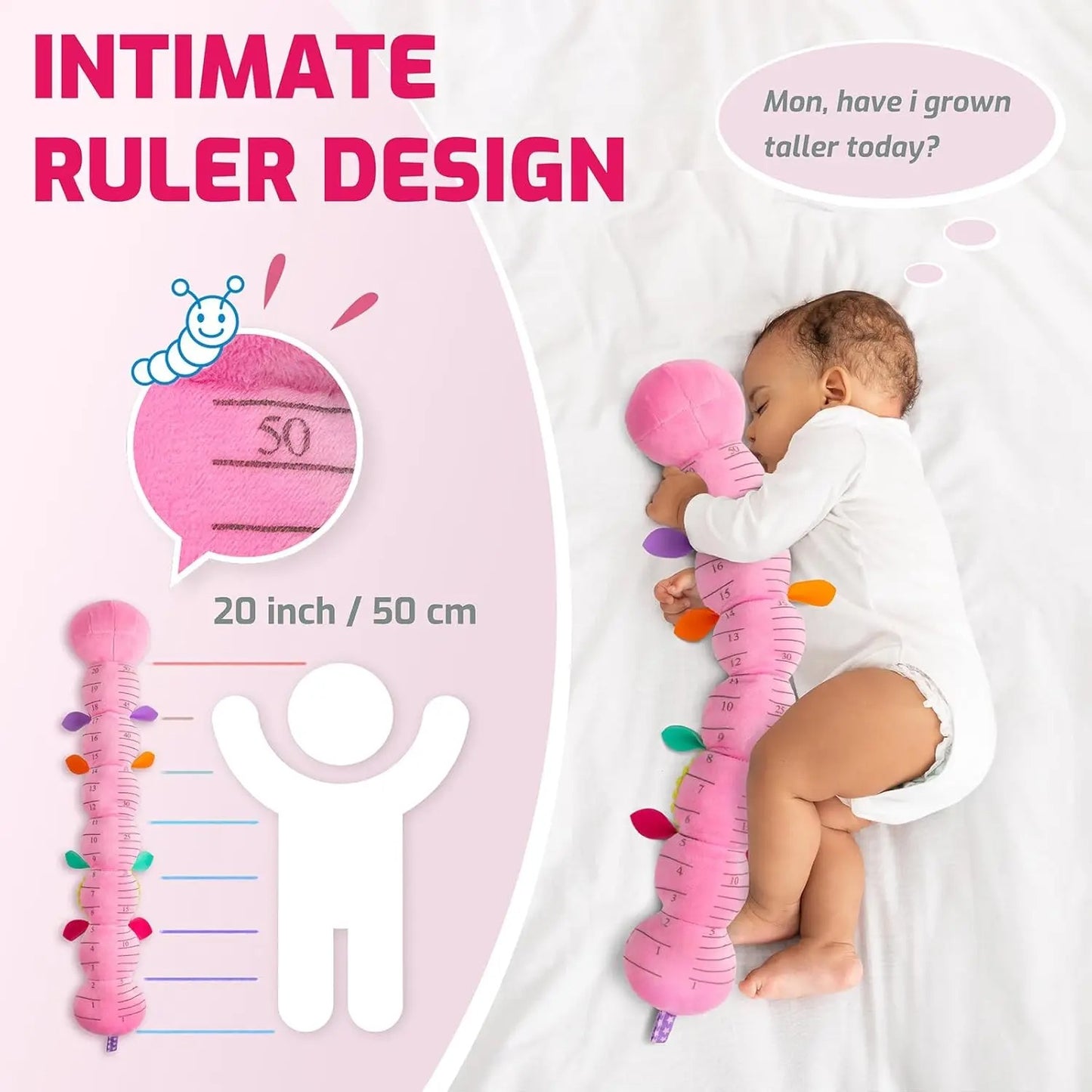 Sensory Plush Caterpillar – Rattle & Musical Baby Toy