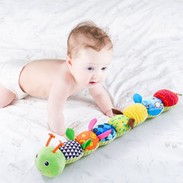 Sensory Plush Caterpillar – Rattle & Musical Baby Toy