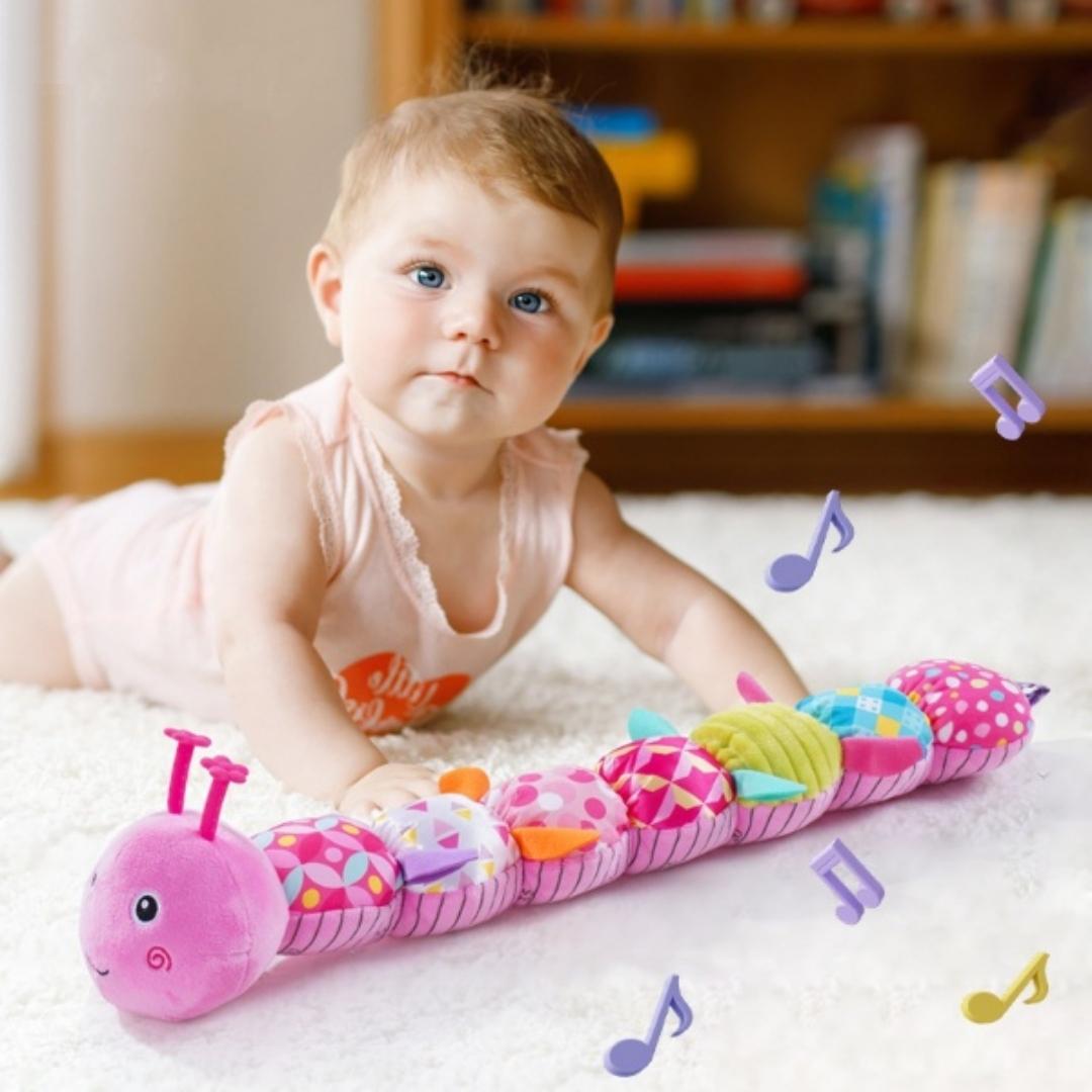 Sensory Plush Caterpillar – Rattle & Musical Baby Toy