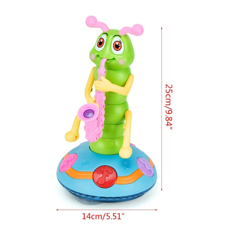 Dancing Saxophone Caterpillar Toy – Musical Light-Up Fun for Toddlers