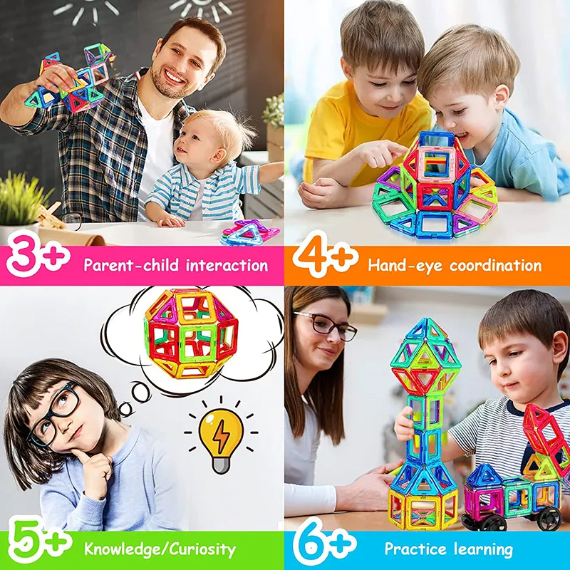Magnetic Building Set for Kids – Creative Learning Toy