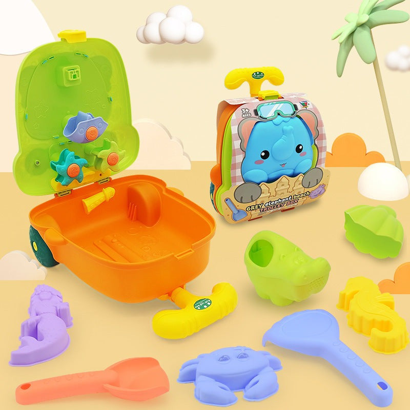 All-in-One Beach Trolley Toy Set for Kids – Animal Design