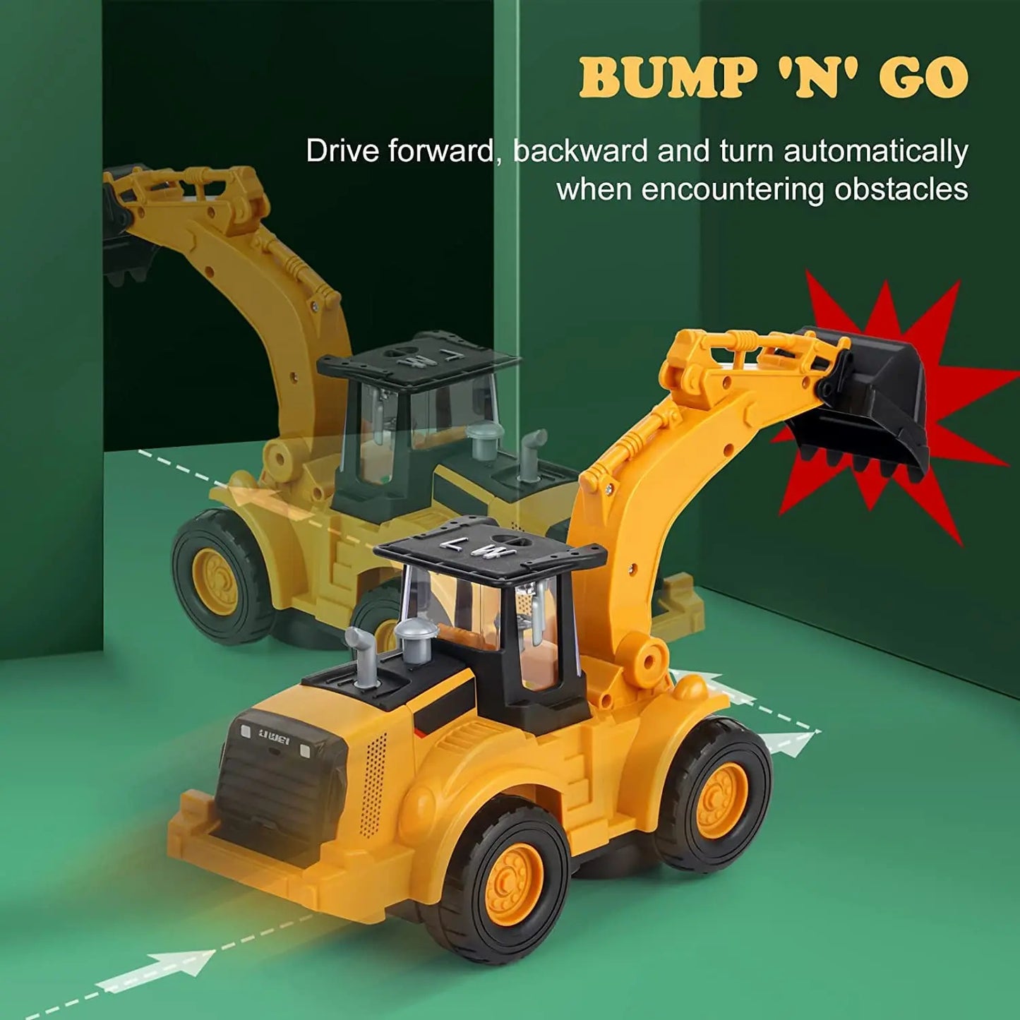 Dancing Music Excavator Toy with Lights & Sound
