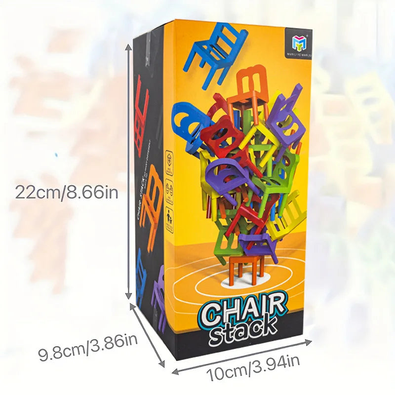 Montessori Chair Stacking Game – Colourful Skill Builder