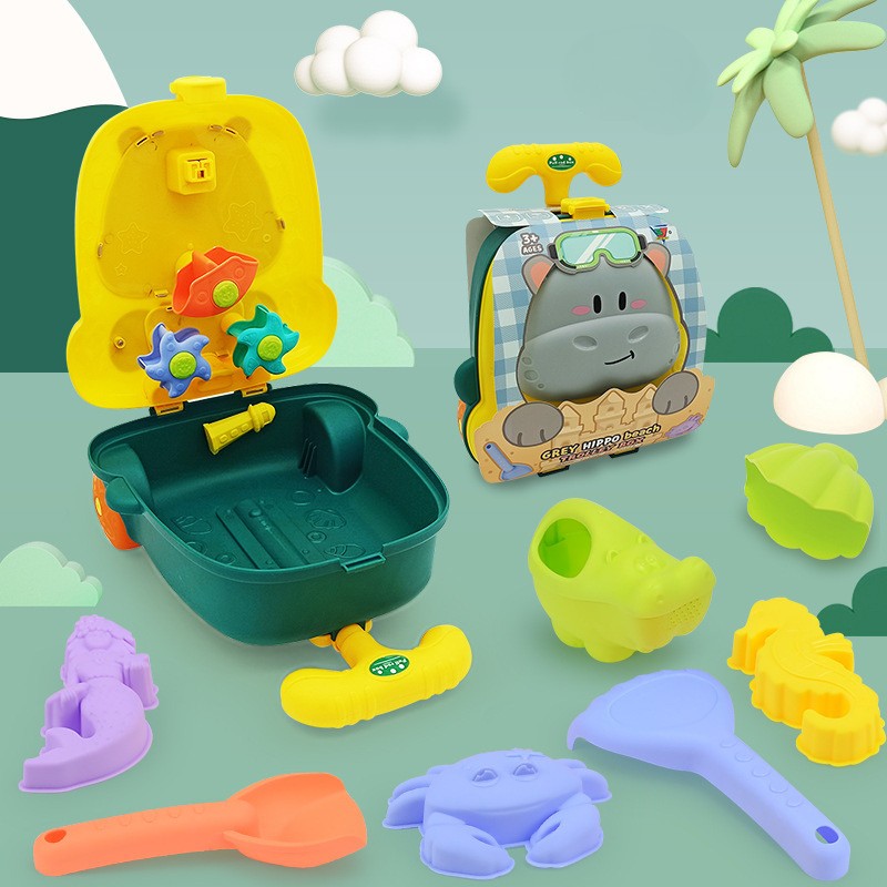 All-in-One Beach Trolley Toy Set for Kids – Animal Design