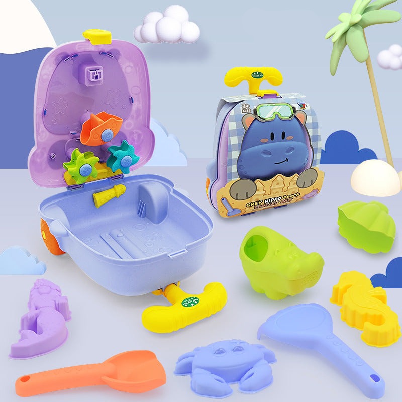 All-in-One Beach Trolley Toy Set for Kids – Animal Design
