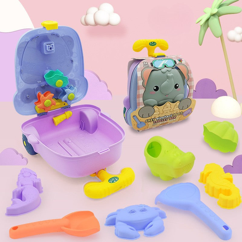 All-in-One Beach Trolley Toy Set for Kids – Animal Design