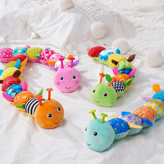 Sensory Plush Caterpillar – Rattle & Musical Baby Toy