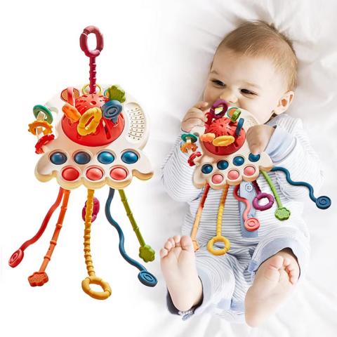 Soothing Octopus Teether – Gentle Relief for Teething Babies-1