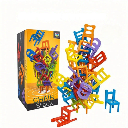 Montessori Chair Stacking Game – Colourful Skill Builder