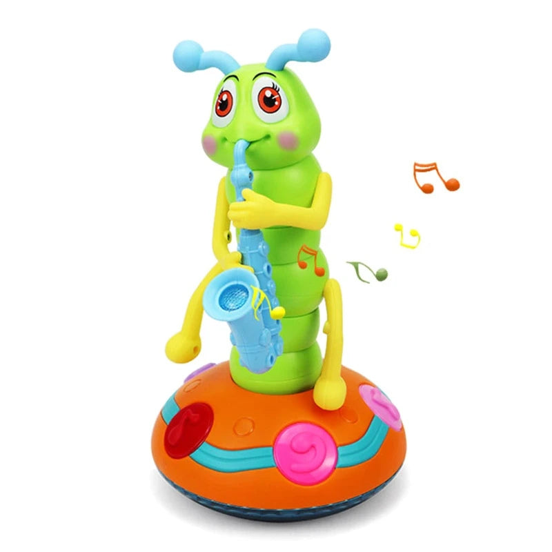 Dancing Saxophone Caterpillar Toy – Musical Light-Up Fun for Toddlers