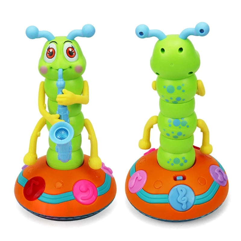 Dancing Saxophone Caterpillar Toy – Musical Light-Up Fun for Toddlers