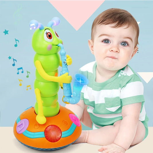Dancing Saxophone Caterpillar Toy – Musical Light-Up Fun for Toddlers