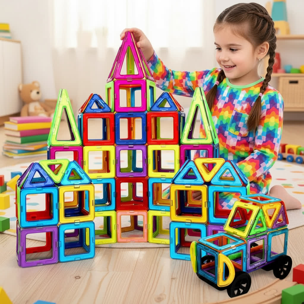 Magnetic Building Set for Kids – Creative Learning Toy