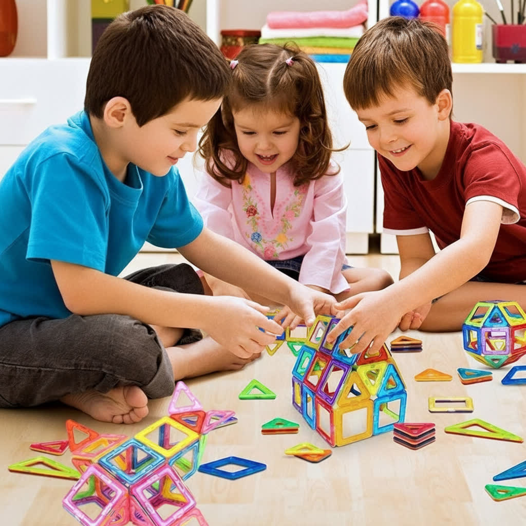 Magnetic Building Set for Kids – Creative Learning Toy