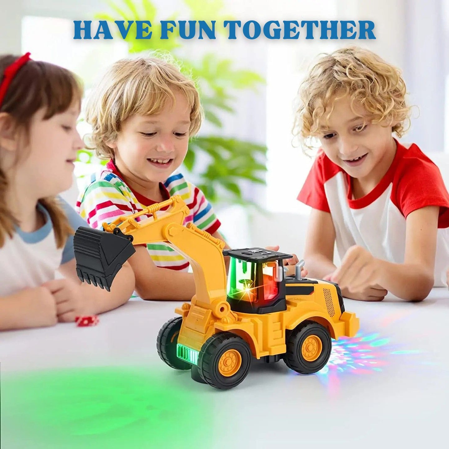 Dancing Music Excavator Toy with Lights & Sound