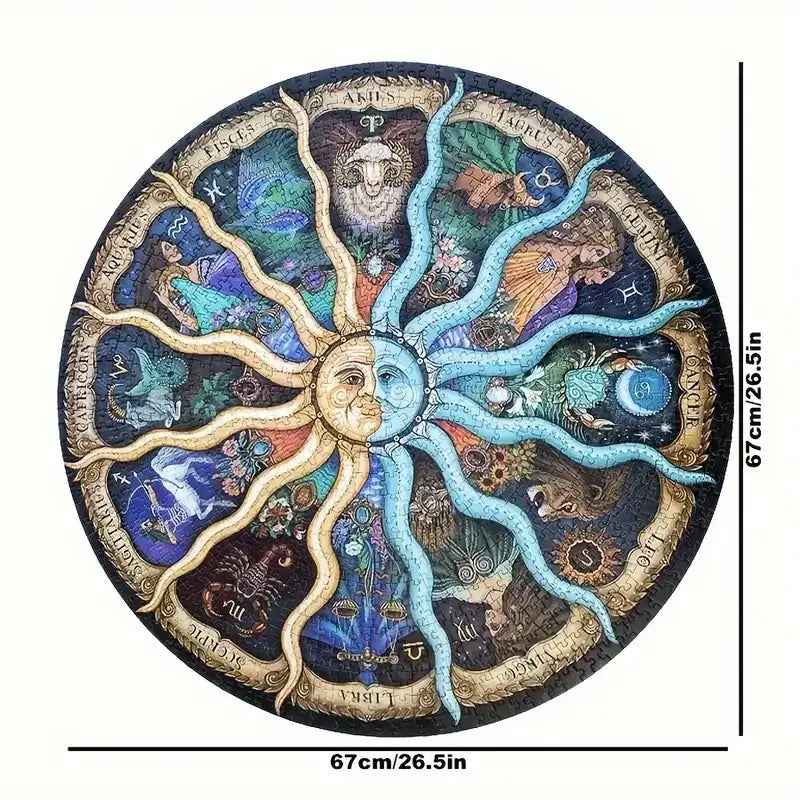 measurement of astrocircle puzzle by kiddara world 